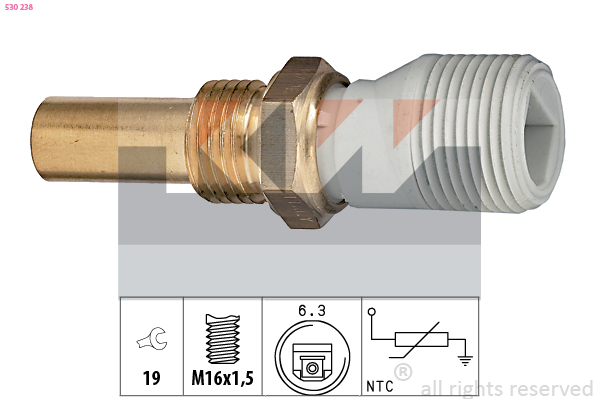 Senzor,temperatura lichid de racire 530 238 KW